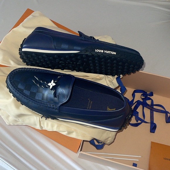 Louis Vuitton - Racer Moccasin: Color; Marine - size 11 - Picture 3 of 16